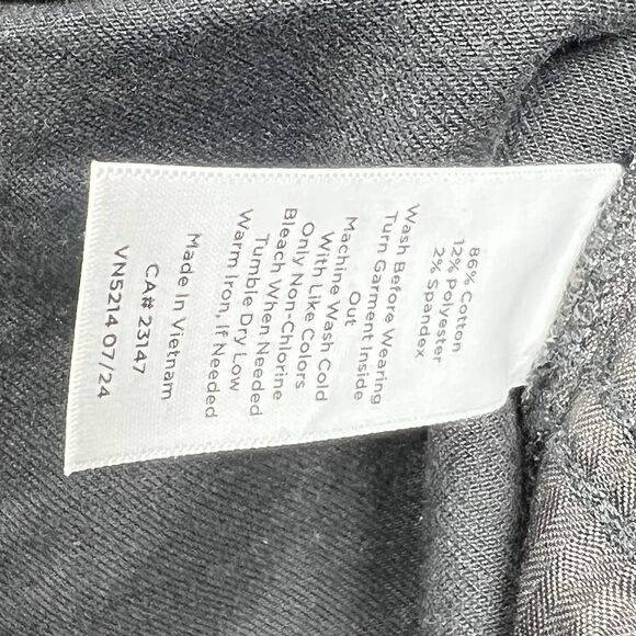 Talbots Straight Leg Black Denim Jeans Womens Size 10P Straight Leg High Waist - Picture 12 of 13